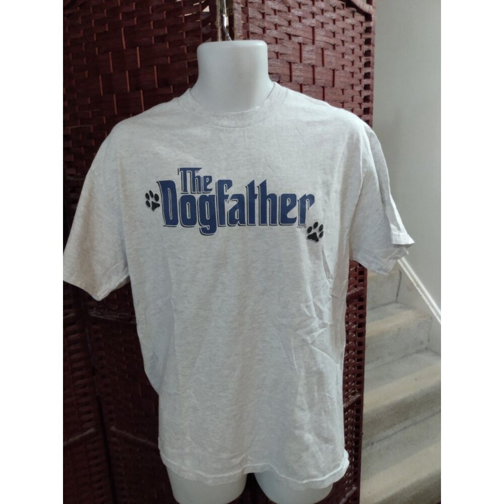 Vintage Y2K The Dogfather T Shirt Funny The God Father Parody Large Dog Dogs
